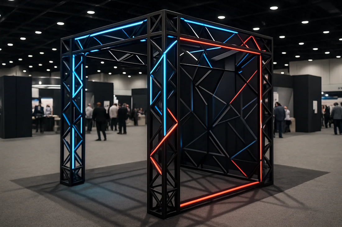 modern truss trade show booth ideas