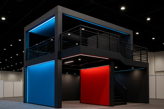 premium double deck booth rentals