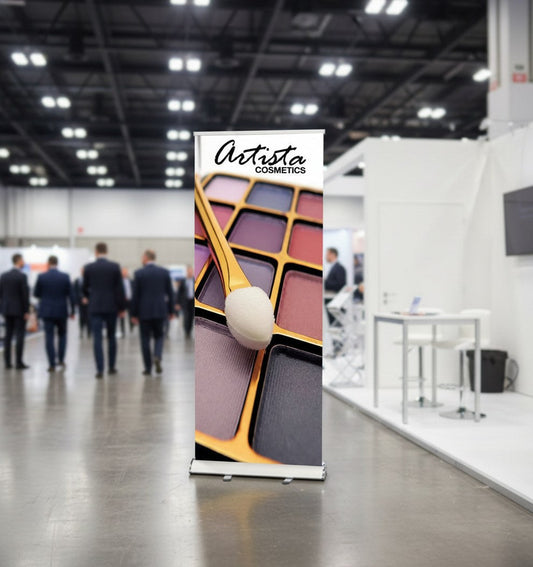Upload artwork icon for submitting custom banner stand designs at Iconic Displays