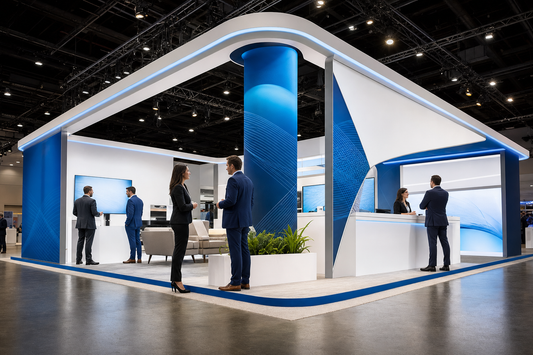 Cheapest double deck booth options for trade shows.