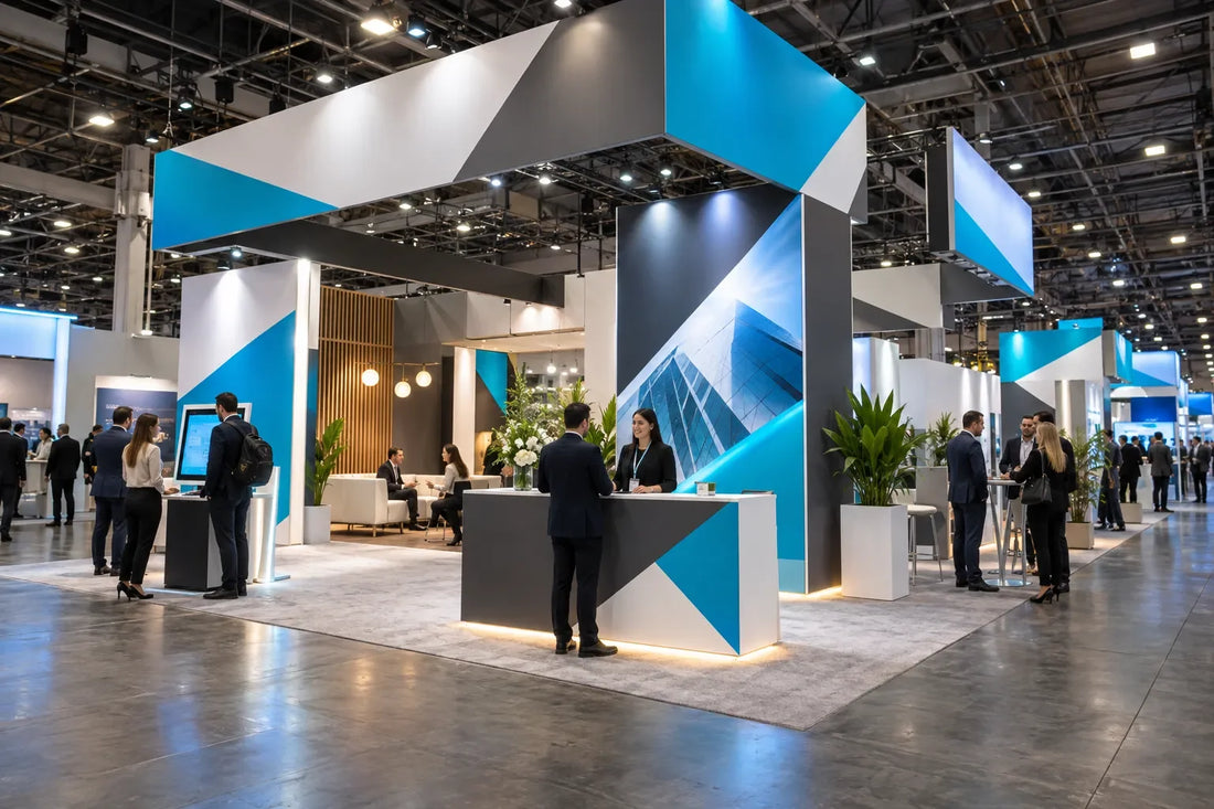 Double deck booth vs modular island for Las Vegas shows.