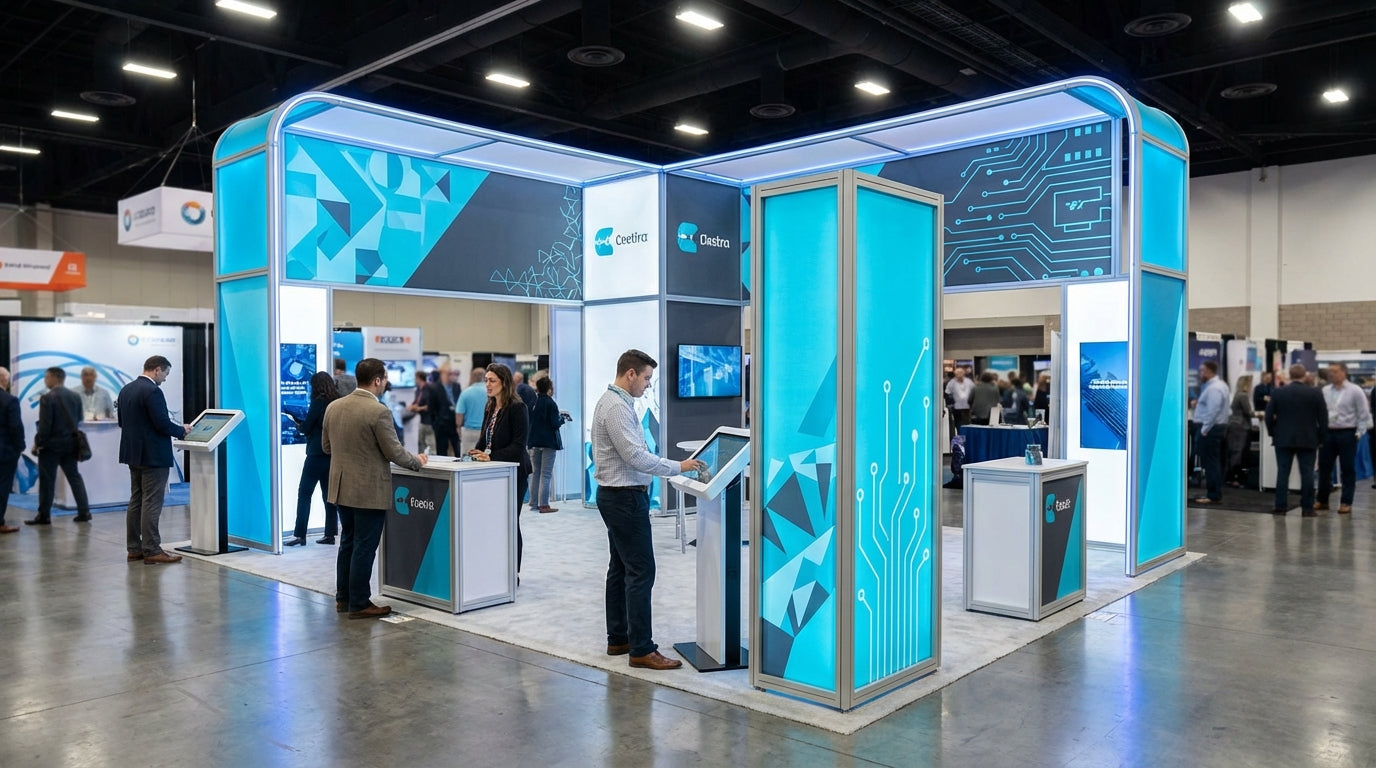 How to Use 20x20ft Trade Show Displays: Expert Guide – iconicdisplays