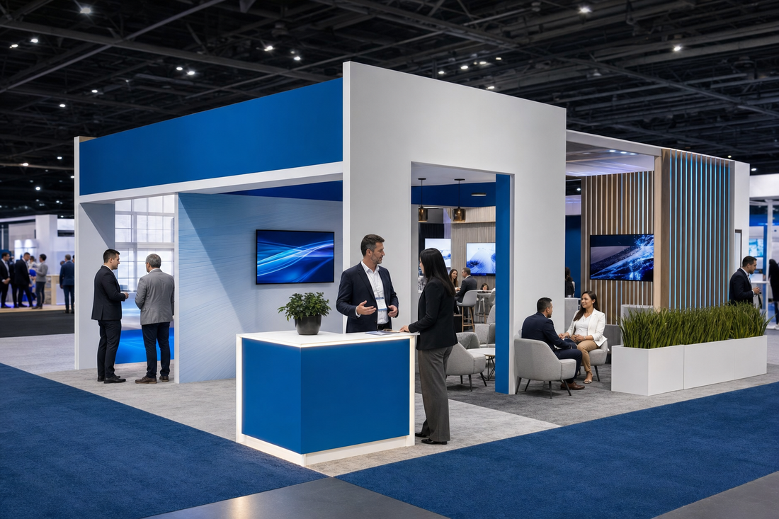 Pricing for graphic-heavy double deck trade shows.