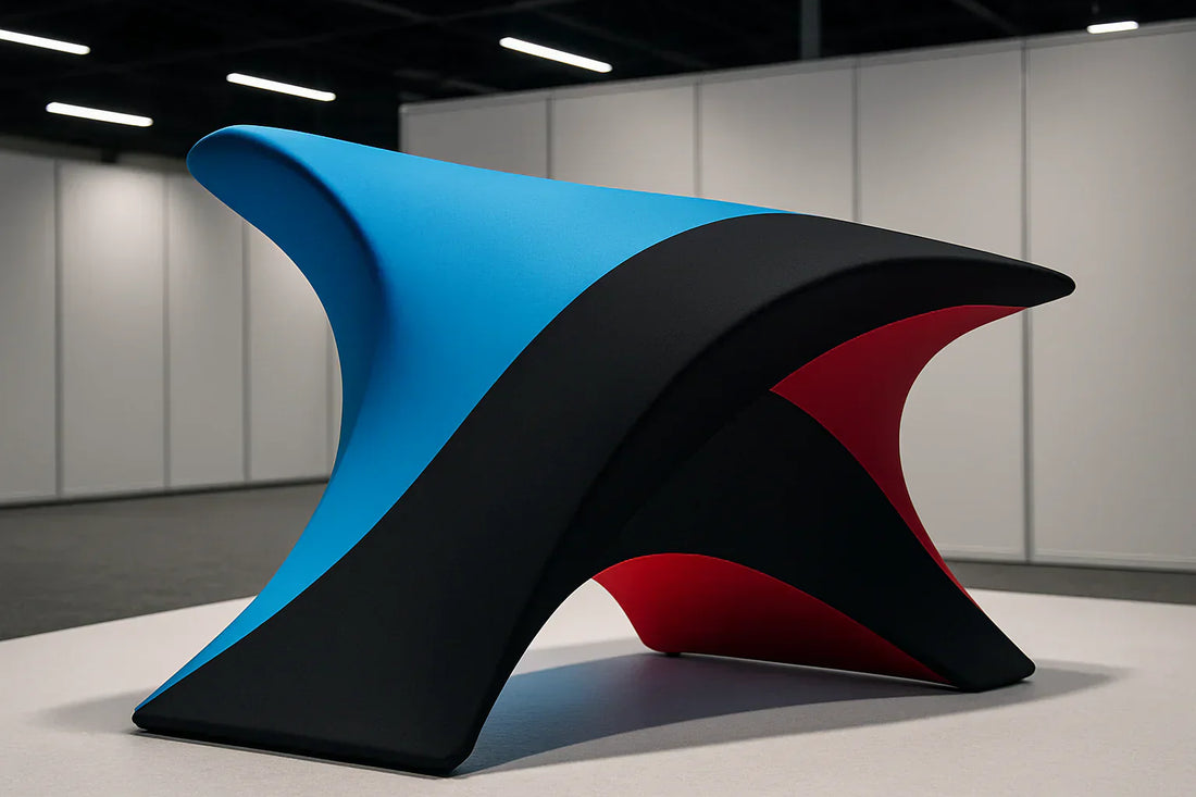 curved tension fabric tabletop