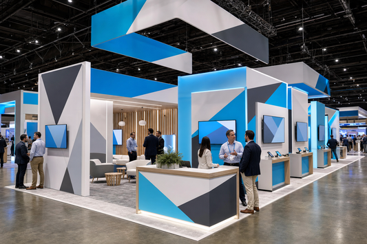 Recommended spacious double decks for trade show networking.
