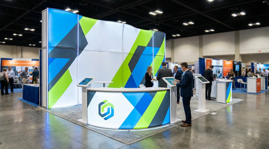 Top raised modular carpets for heavy displays.