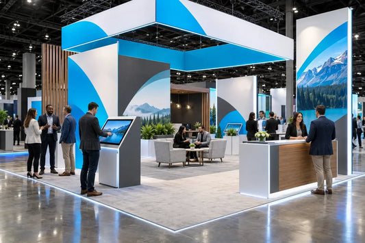 trade show experts recommend 10ft curved wall fabric pop up displays