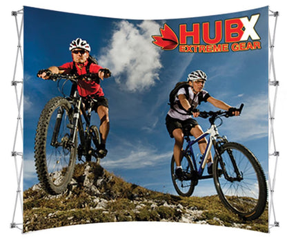 10ft Curved Wall Fabric Pop Up Display