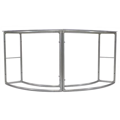 Curved Tension Fabric Portable Counter - Double