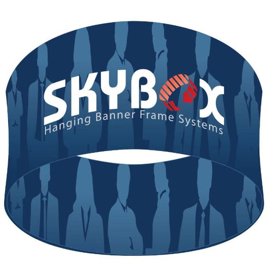 Circular Hanging Tension Fabric Display