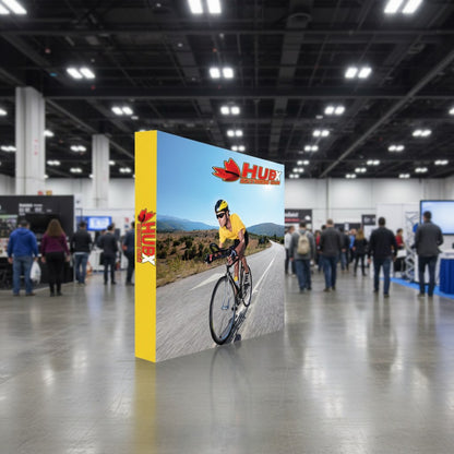 Large trade show display at an exhibition